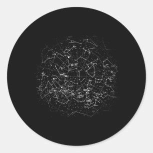 Adesivo Constelações Astronômicas Mapeiam Estrelas Galaxy 