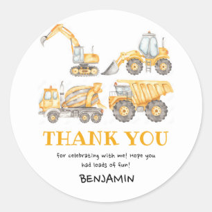 Adesivo Construção Aniversário do Partido dos Caminhões