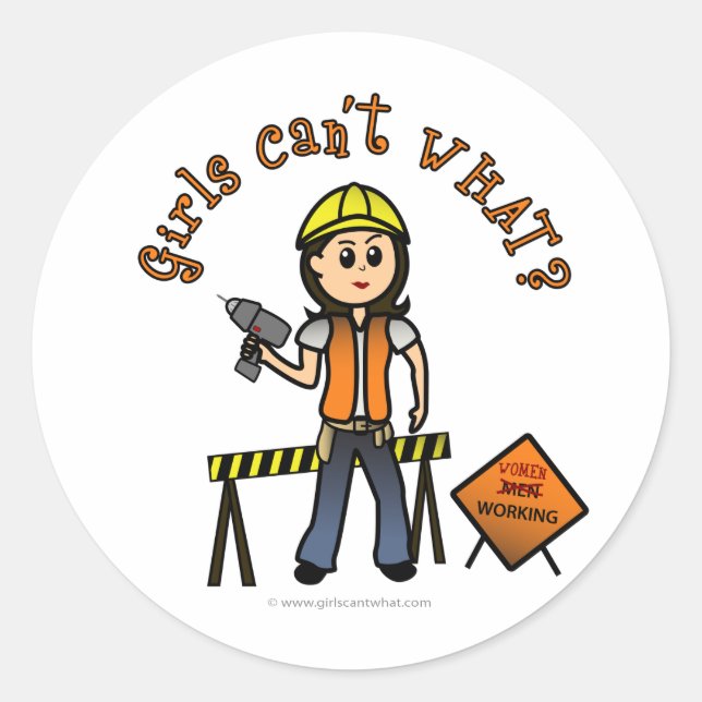 Adesivo Construção de luz (Frente)