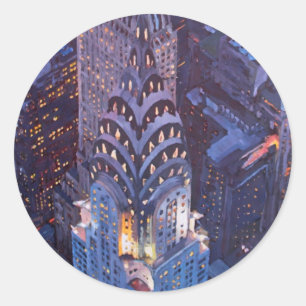 Adesivo Construção de Manhattan W. Chrysler do Midtown d