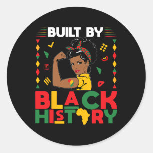 Adesivo Construído por História Negra Mês Forte Orgulho Af
