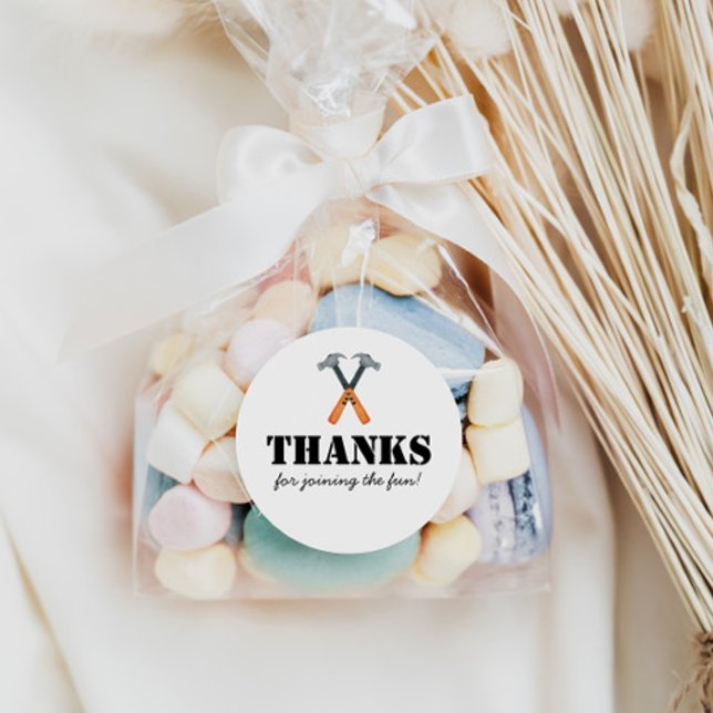 Adesivo Construtor de Construção de Meninos (Criador carregado)