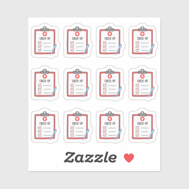 Adesivo Consulte o Doutor Visite o Planejador do Lembrete  (Folha)