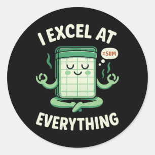 Adesivo Contabilidade Eu Excel Em Tudo Ioga Contador