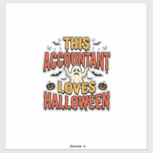 Adesivo Contador de Halloween Camisa Vintage Fantasma Desi