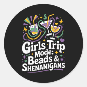 Adesivo Contas de Viagem de Meninas Travessuras Mardi Gras