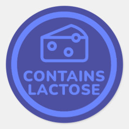 Adesivo Contém Leite Lactose Aviso Sem Alergia Leite
