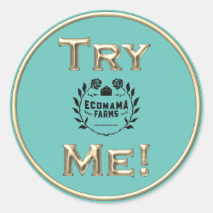 Adesivo Contentor de exemplo de testador de produtos Doura