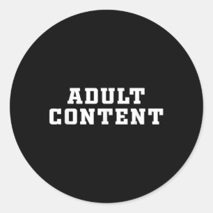 Adesivo Conteúdo Adulto Camisa Tipo Negrito Conteúdo Adult