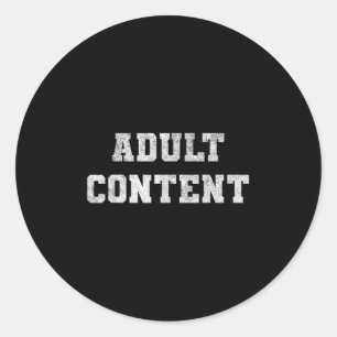 Adesivo Conteúdo Adulto Texto Branco Negrito Citação Engra