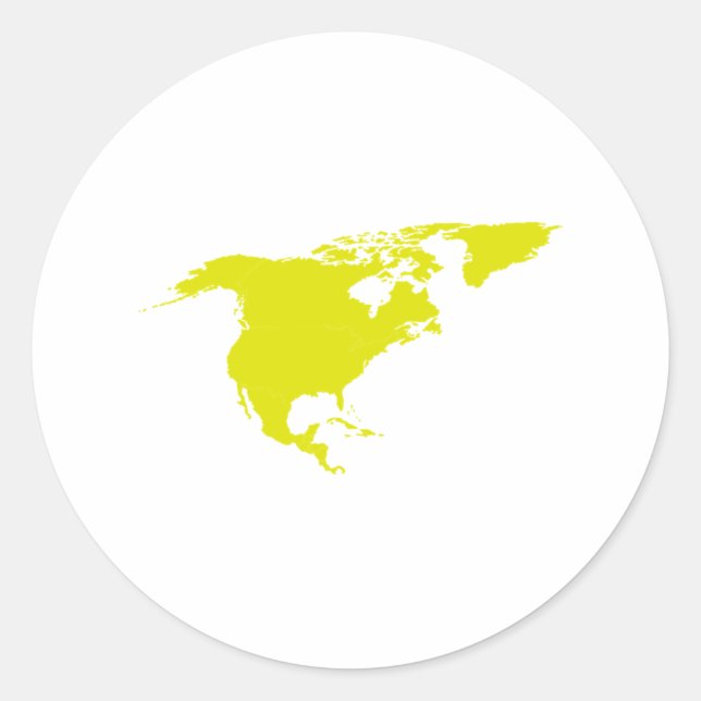Adesivo Continente da América do Norte (Frente)
