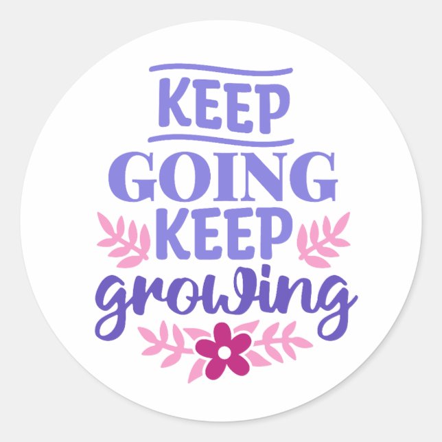 Adesivo Continue, Continue Crescendo (Frente)