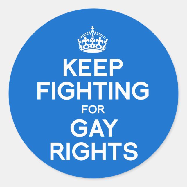 ADESIVO CONTINUE LUITANDO PELOS DIREITOS GAYS (Frente)