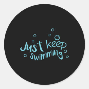 Adesivo Continue Nadando, Continue Nadando