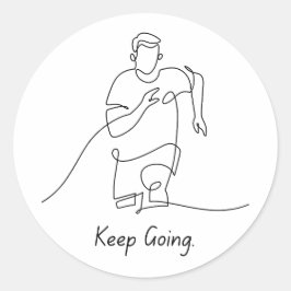 Adesivo Continue - Vinheta de encorajamento