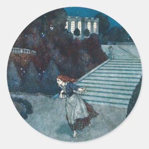 Adesivo Conto de Fadas Vintage, Cinderela por Edmund Dulac