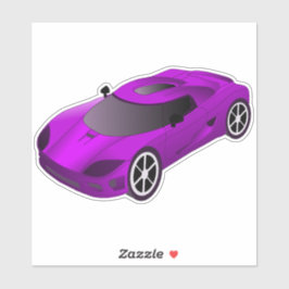 Adesivo Contorno do Carro Raça Roxo