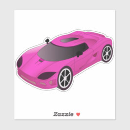 Adesivo Contorno do Carro Race Rosa