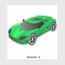 Contorno do Carro Race Verde