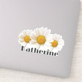 Adesivo Contorno Floral do Nome Personalizado dos Pontos B