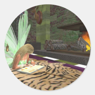 Adesivo Contos de fadas da leitura