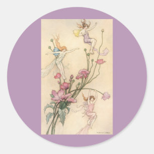 Adesivo Contos de fadas do vintage, três espírito enchid