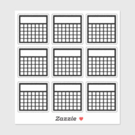 Adesivo Controlador de Habitação Mensal