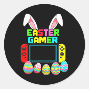 Adesivo Controlador de jogos Bunny Gamer Meninos Vídeo Gam