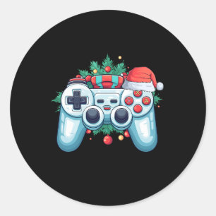 Adesivo Controlador de jogos Santa Hat Natal Jogos de Nata