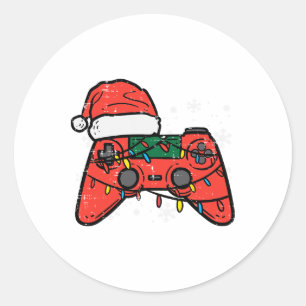 Adesivo Controlador de Natal para Gamer Meninos Crianças J