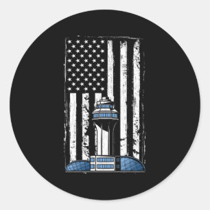 Adesivo Controlador de Tráfego Aéreo Usa Sinalizador Aviav