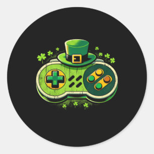 Adesivo Controlador de Video Game do Leprechaun St. Paddys