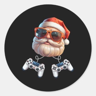 Adesivo Controlador de Video Game Natal Jogador de Video G