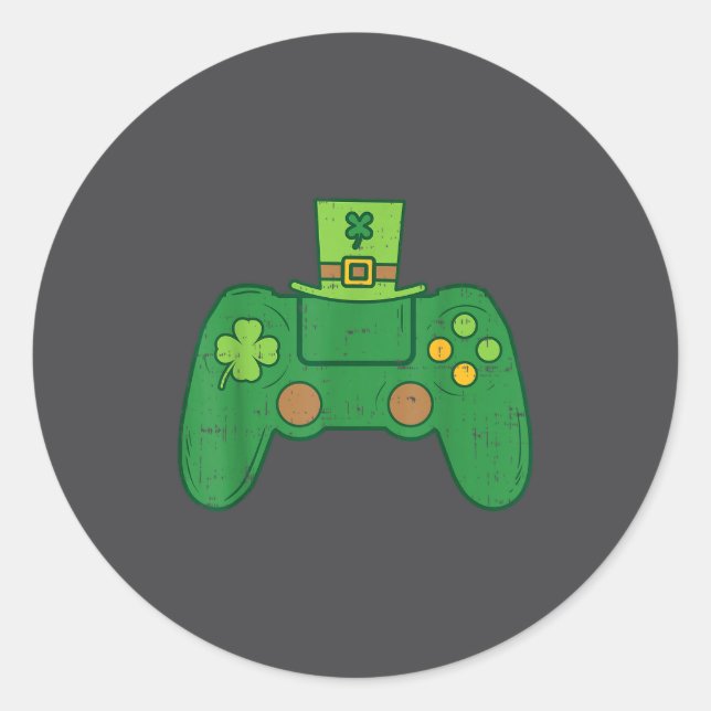 Adesivo Controlador de Video Game Rapazes Jogadores Irland (Frente)