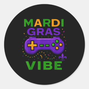 Adesivo Controlador de Vídeo Game Retro com Vibe de Mardi