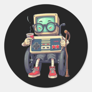 Adesivo Controlador de Video Game Retro dos Anos 80 e 90 G