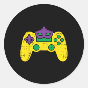 Adesivo Controladora de videogame Mardi Gras Bo