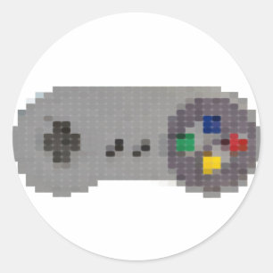 Adesivo Controladora SNES de Pixel Retroativo