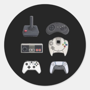 Adesivo Controladores de jogos de vídeo Meninos engraçados