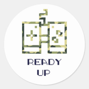 Adesivo Controle de Vídeo Game Camuflado Prepare-se Gamer