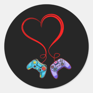 Adesivo Controle de Video Game do Dia dos Namorados H
