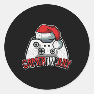 Adesivo Controle De Video-game Natal Do Gamer Em Julho