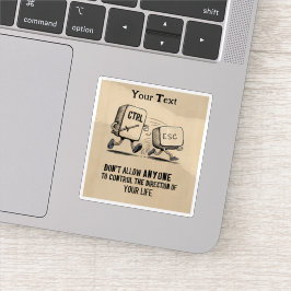 Adesivo Controle Motivacional Personalizado Sua Vida