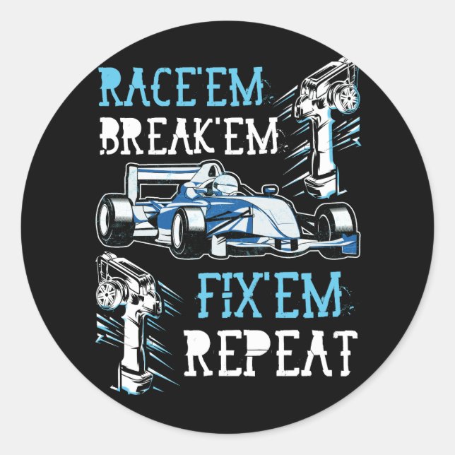 Adesivo Controle Remoto de Carro RC Race-Os (Frente)