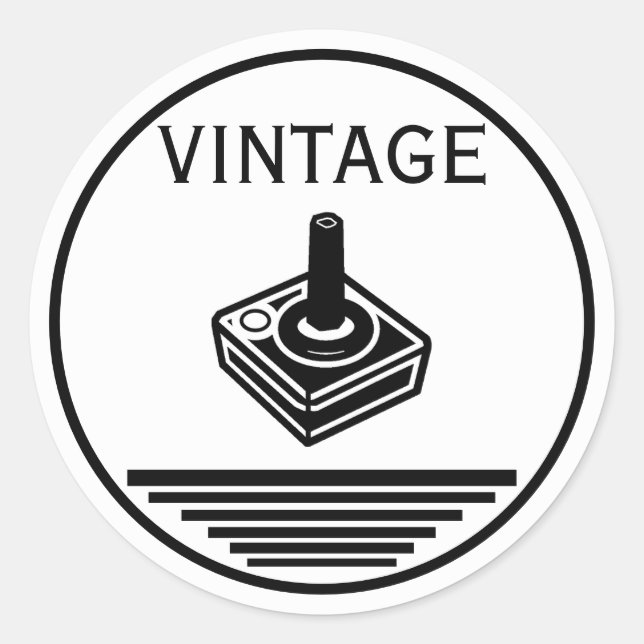 Adesivo Controle VINTAGE (Frente)