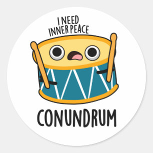 Adesivo Conundrum Engraçado Drummer Drum Pun