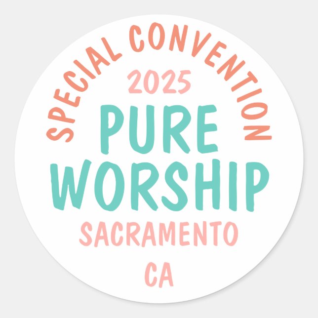 Adesivo Convenção Especial de 2025 | JW (Frente)