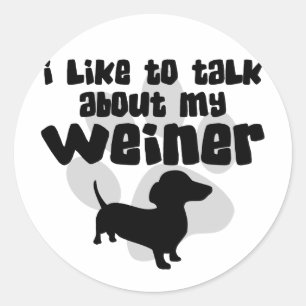 Adesivo Conversa sobre meu Weiner