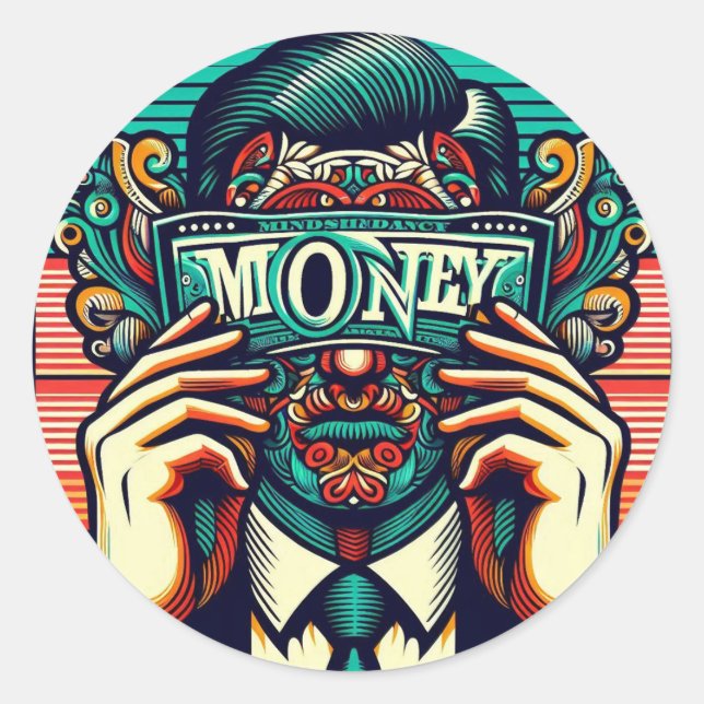 Adesivo Conversações de Dinheiro (Frente)