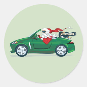 Adesivo Convertible da excursão do mundo do papai noel
